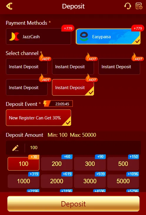 92Bet Game Game Deposite Screenshot
