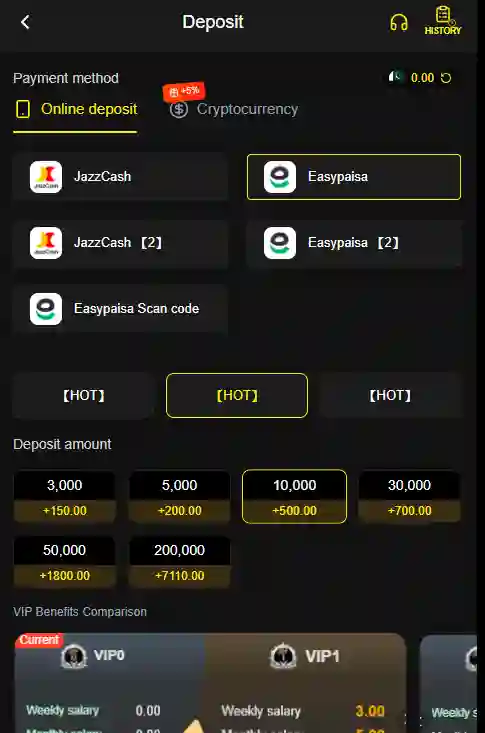 PK735 Game Deposite Screenshot