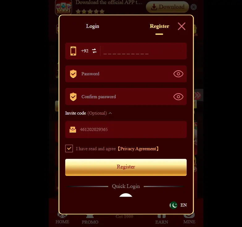 N999 Game Download Login Steps