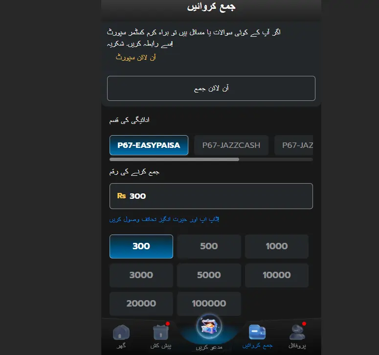 BaazPlay Game Game Deposite Screenshot