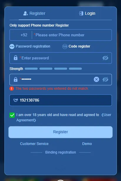 2JBet Game Download Login Steps