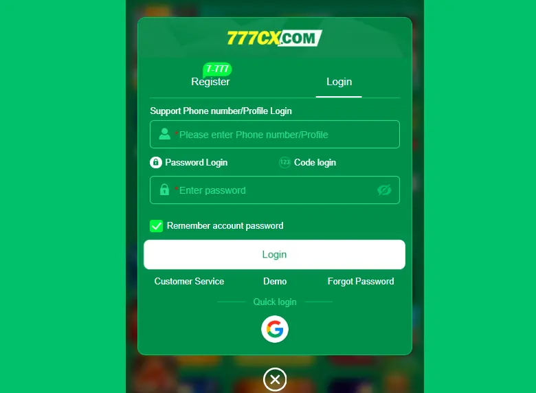 777CX Game Download and Login Guide
